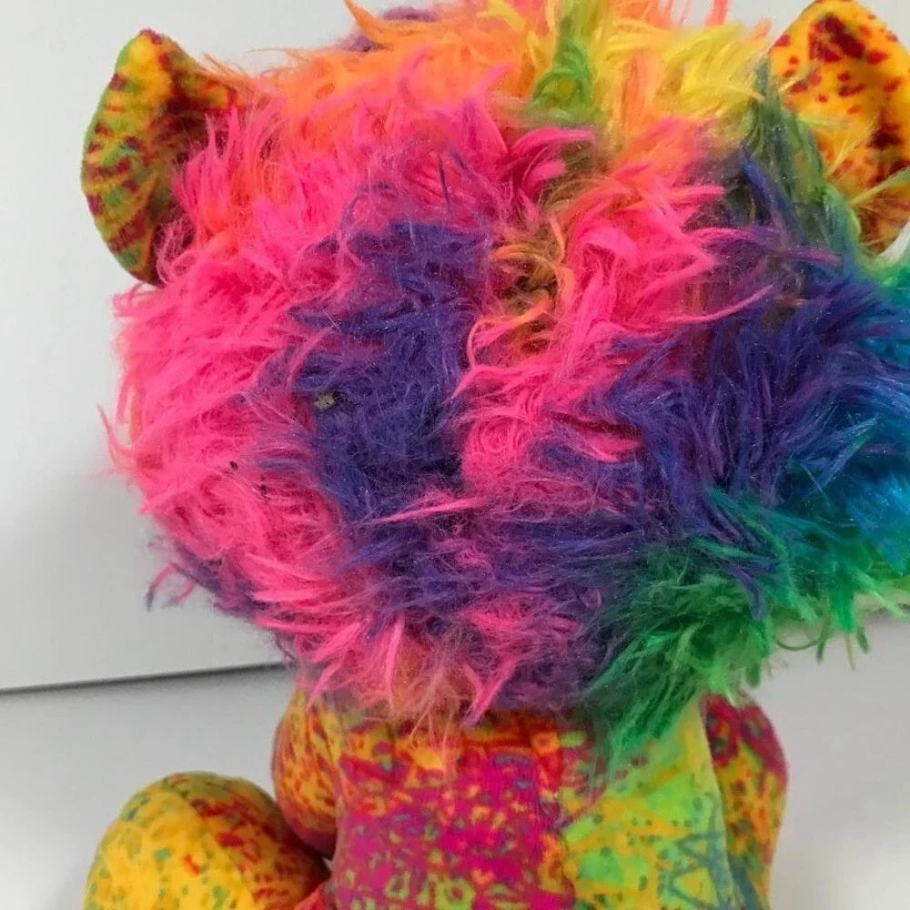 Girl Scouts 10 Inch Yellow Lion Plush Rainbow Mane Stuffed Animal 75120